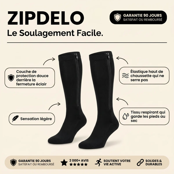 Bas de compression zippé ZIPDELO